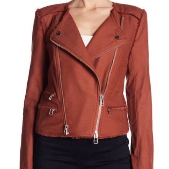 Veronica Beard Jackets & Blazers - Veronica Beard Size 6 Stevie Fringe Moto Jacket